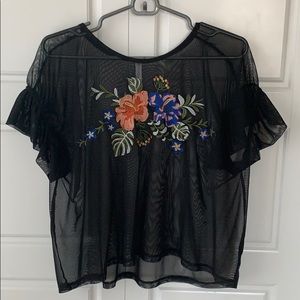 Adorable sheer top!